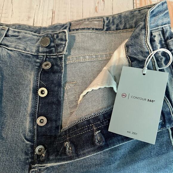 AG Adriano Goldschmied Alexxis Vintage High Rise Straight Jean Size 31 - Picture 4 of 14